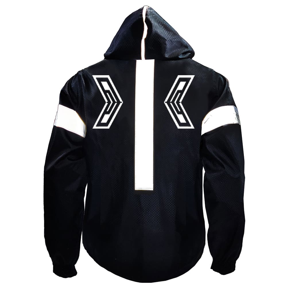 Chaqueta Impermeable Moto Reflectiva Doblefaz Negra - Imagen 6