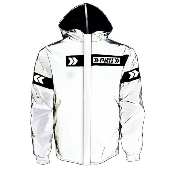 Chaqueta Moto Impermeable Reflectiva Reflektor de Prottector