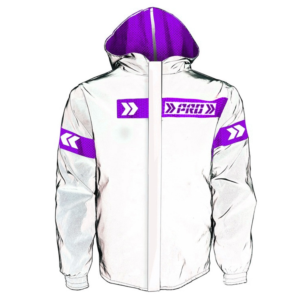 Chaqueta Moto Impermeable Reflectiva Reflektor de Prottector