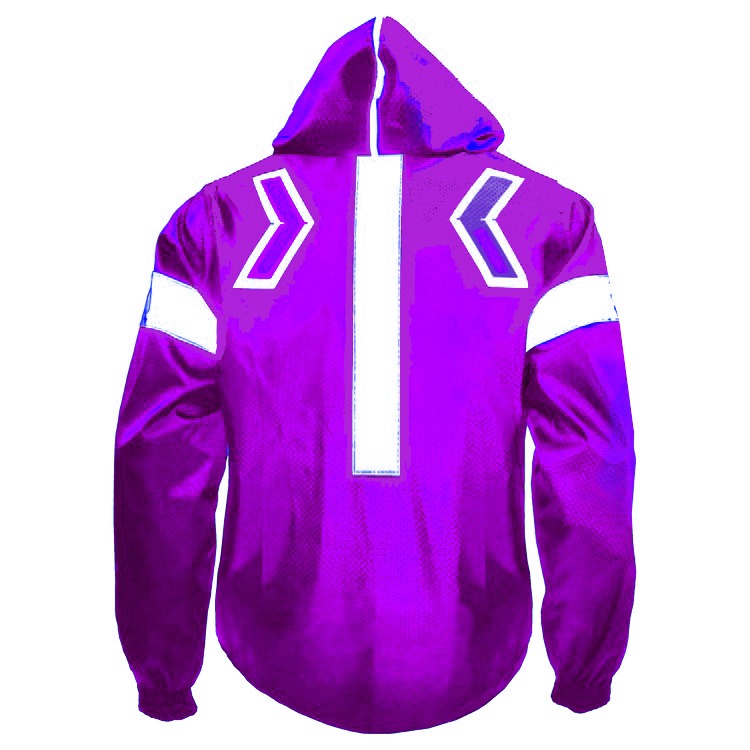 Chaqueta Impermeable Moto Reflectiva Doblefaz Morado - Imagen 7