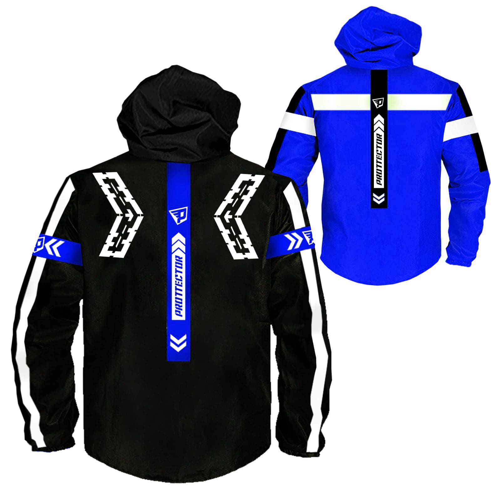 Chaqueta Reflectiva Doblefaz Moto 90 porciento Impermeable Azul - Imagen 4